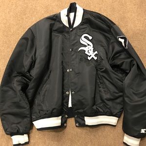 90s Bo Jackson White Sox Satin Starter Jacket, XL